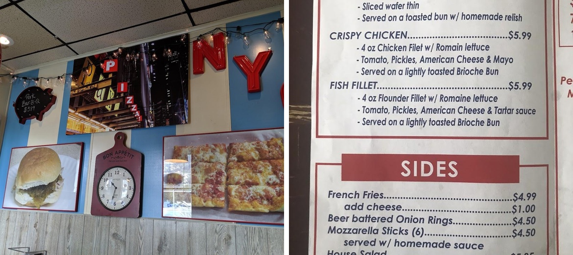 Sizzle Pi Pizza Menu